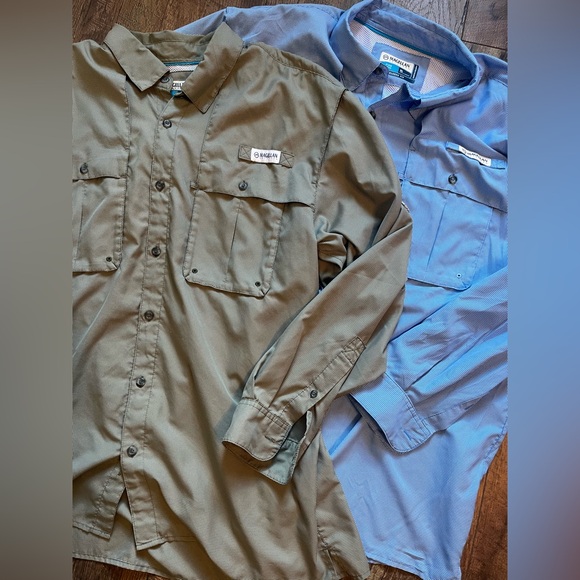Magellan bundle set of 2 Outdoors Men's Long Sleeve Fishing Shirt XL - Picture 1 of 13